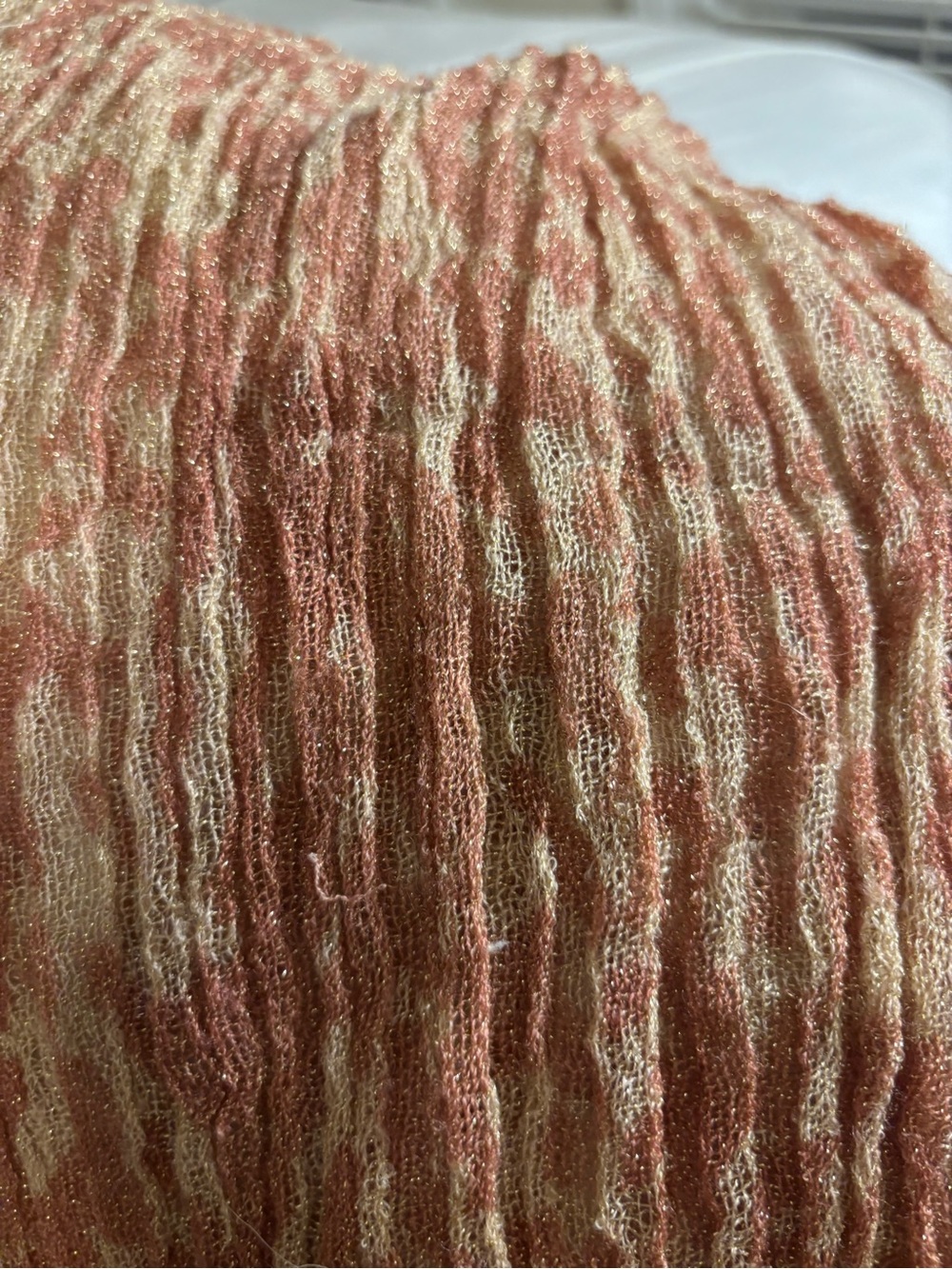 Ann Taylor Metallic Pink One-Size scarf - Shimmery Pink